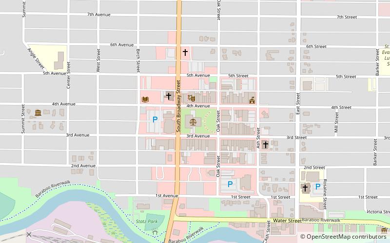 Sauk County Courthouse location map