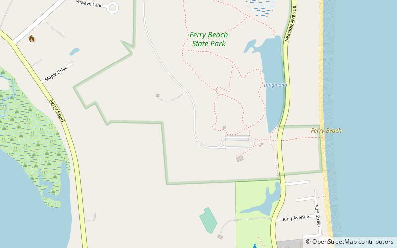 Ferry Beach State Park location map
