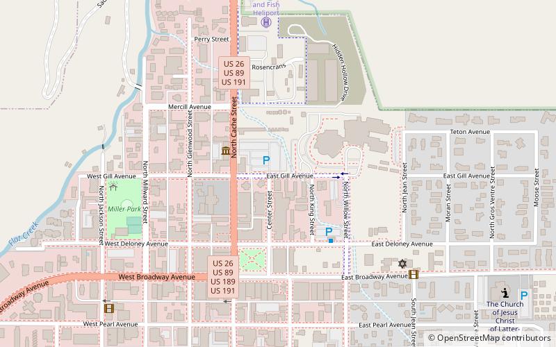 Jackson Hole American Legion Post No. 43 location map