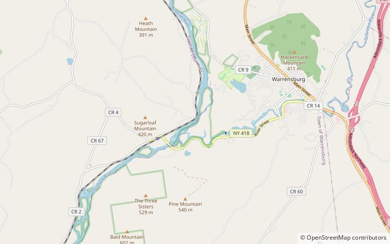 upper hudson river valley location map