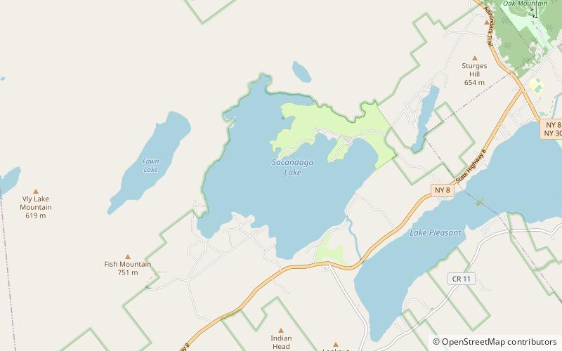 Sacandaga Lake location map