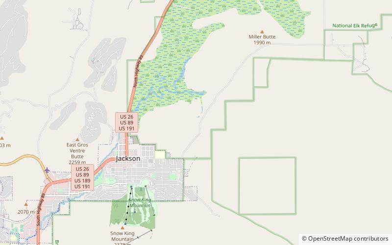 Miller Cabin location map