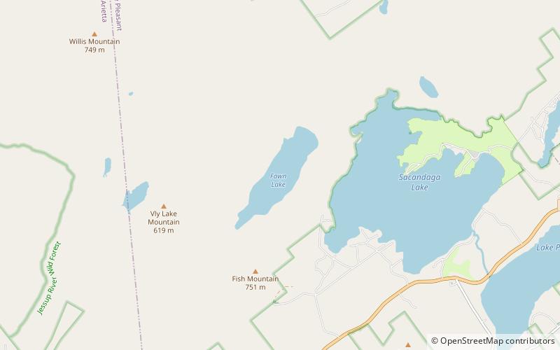 Fawn Lake location map