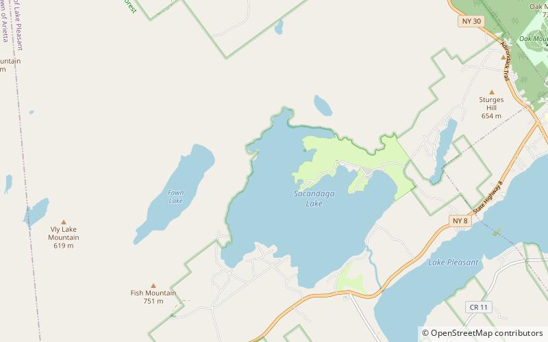 pelcher pond adirondack park location map