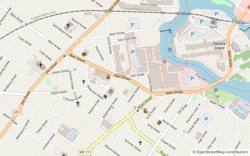 biddeford main street historic district location map