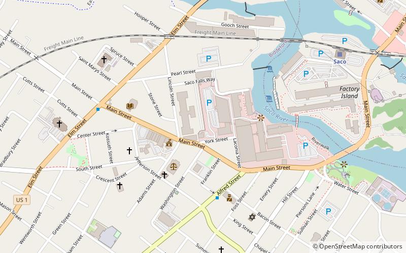 biddeford saco mills historic district location map