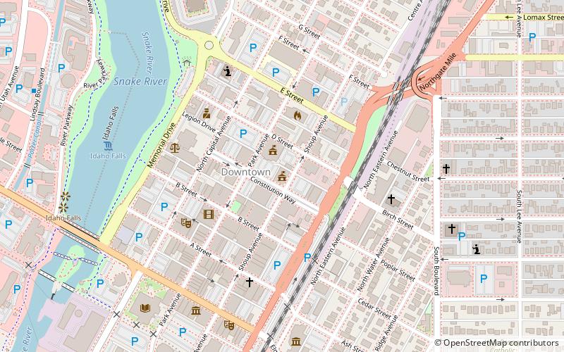 Idaho Falls City Building location map