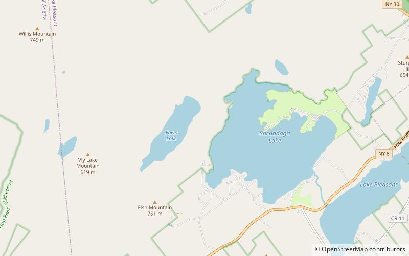 Shallow Lake location map