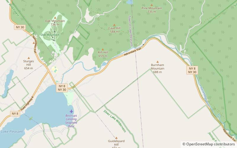 Utowana Lake location map