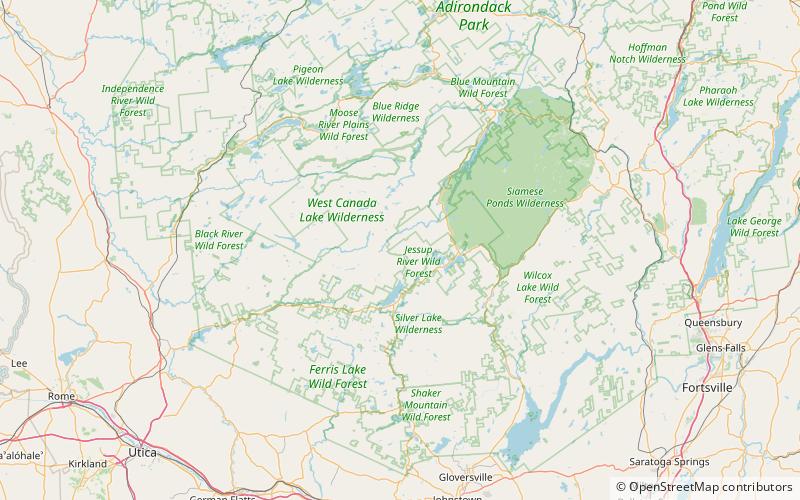 south pond jessup river wild forest location map