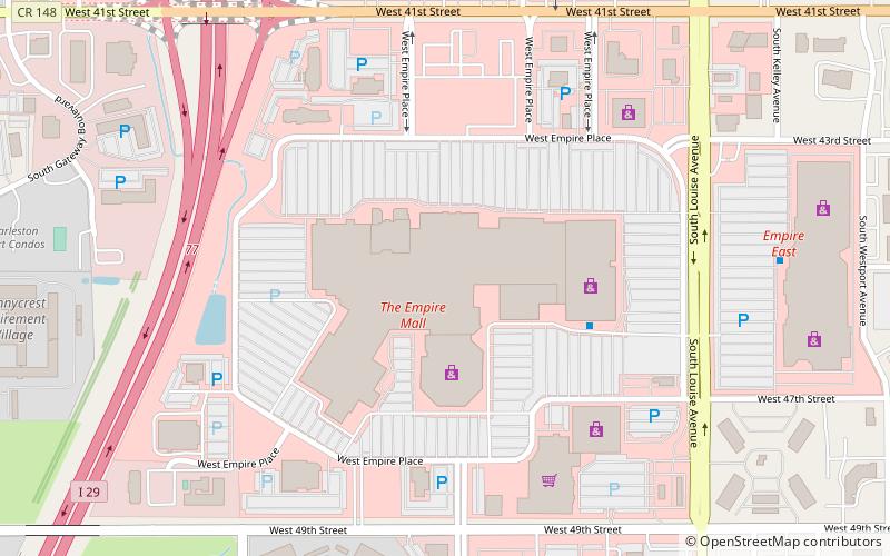 The Empire Mall location map