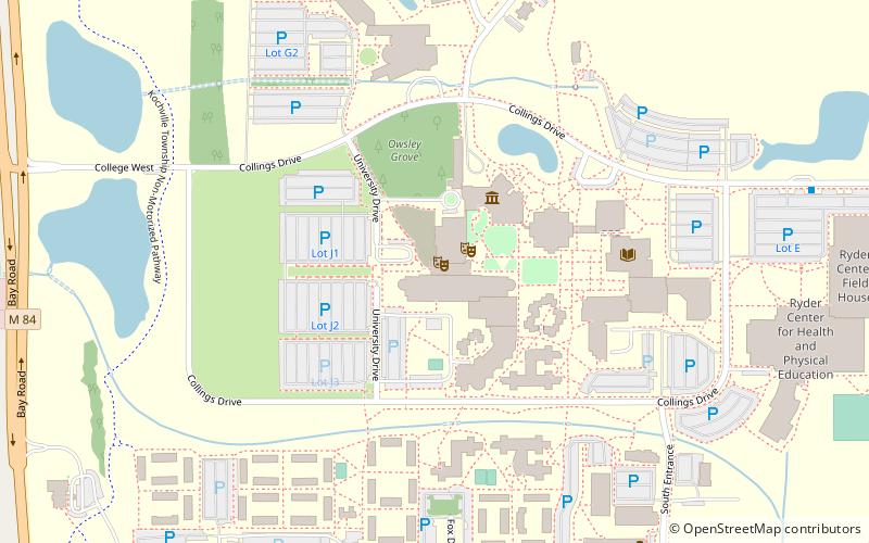 saginaw valley state university location map