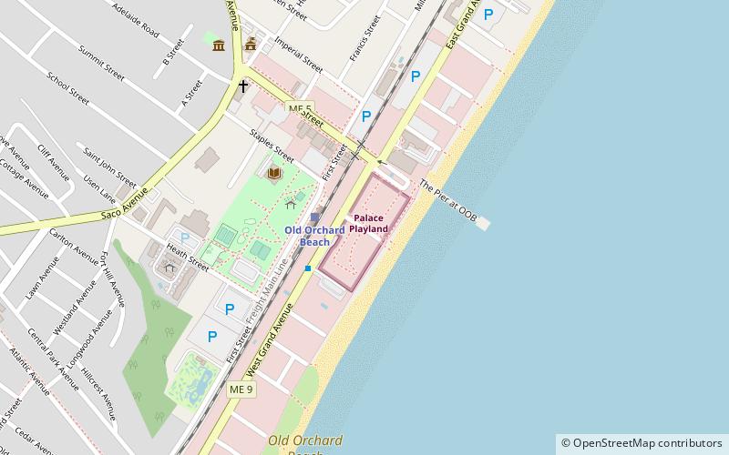 Palace Playland location map