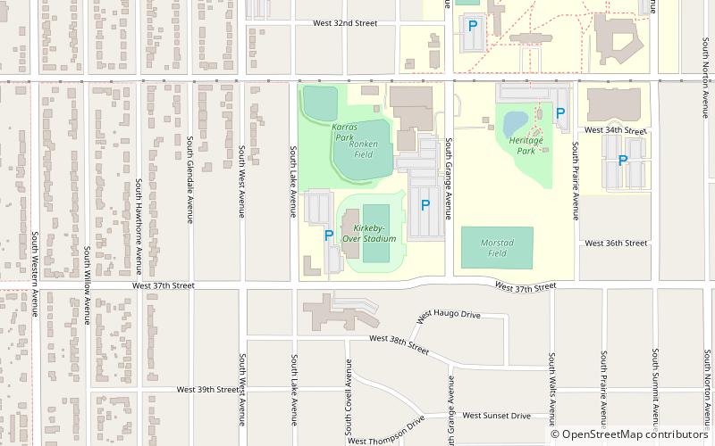 Kirkeby–Over Stadium location map