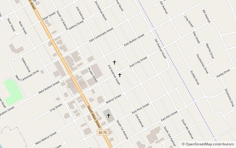 Hailey Methodist Episcopal Church location map