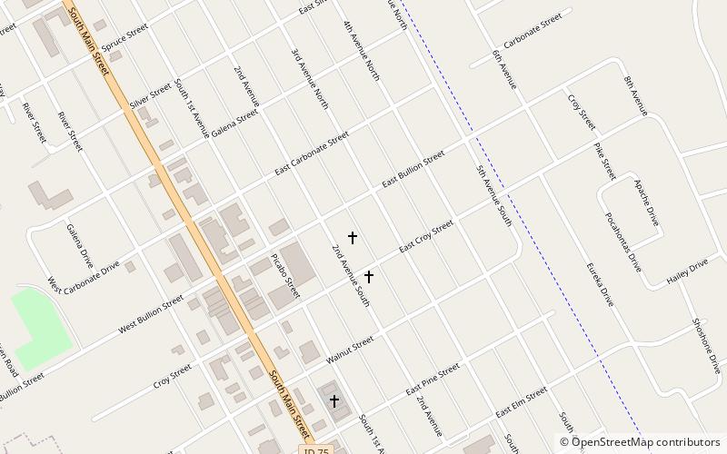 Hailey Masonic Lodge location map