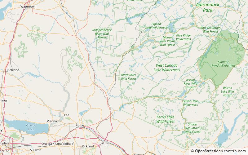 moshier reservoir parc adirondack location map