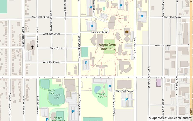 Augustana University location map