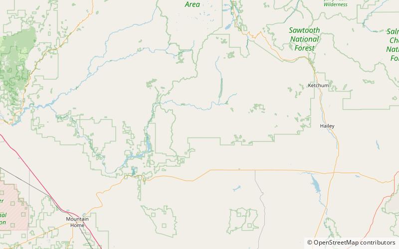 boardman lake bosque nacional sawtooth location map