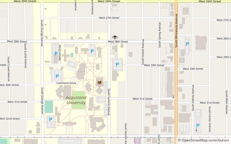 Sioux Falls Seminary location map