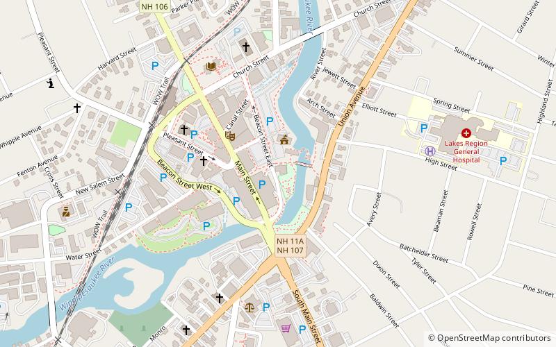 Belknap-Sulloway Mill location map