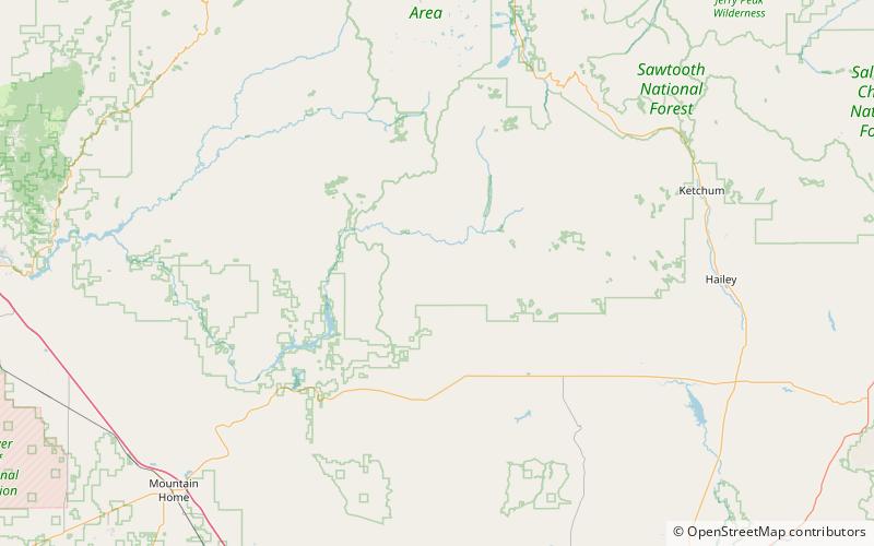 lower deadwood lake bosque nacional sawtooth location map