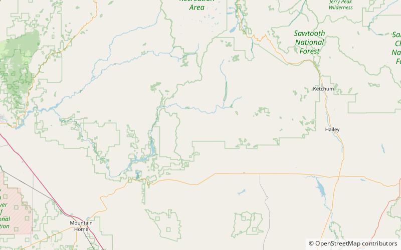 Upper Deadwood Lake location map
