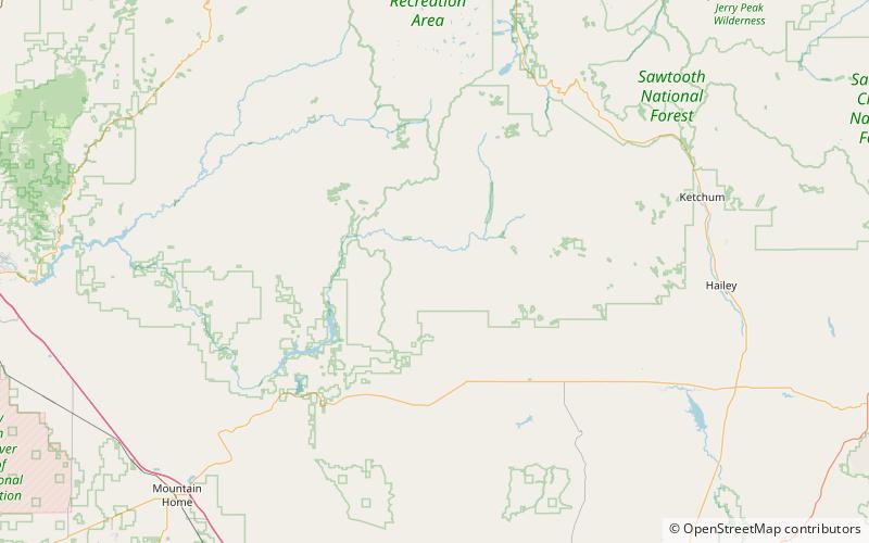 heart lake bosque nacional sawtooth location map
