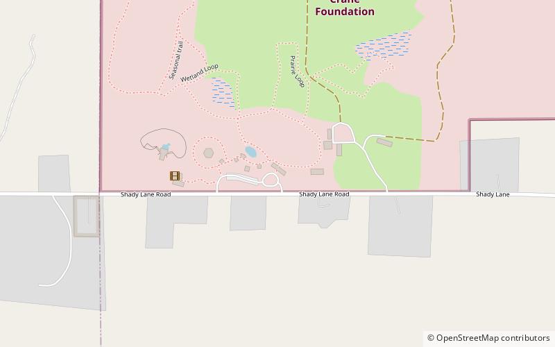 International Crane Foundation location map