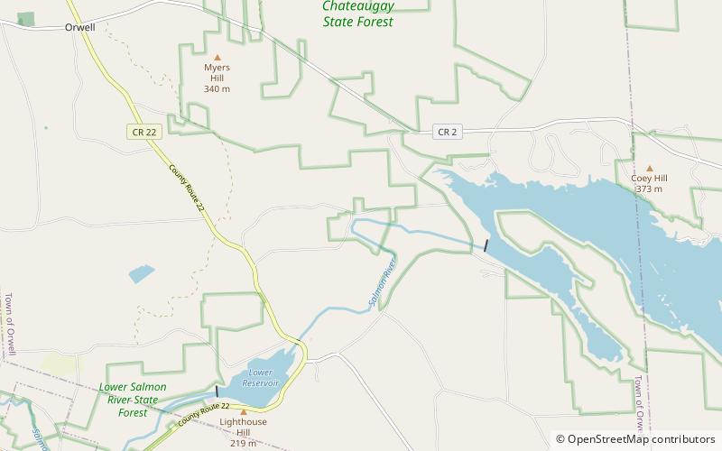 Salmon River Falls location map