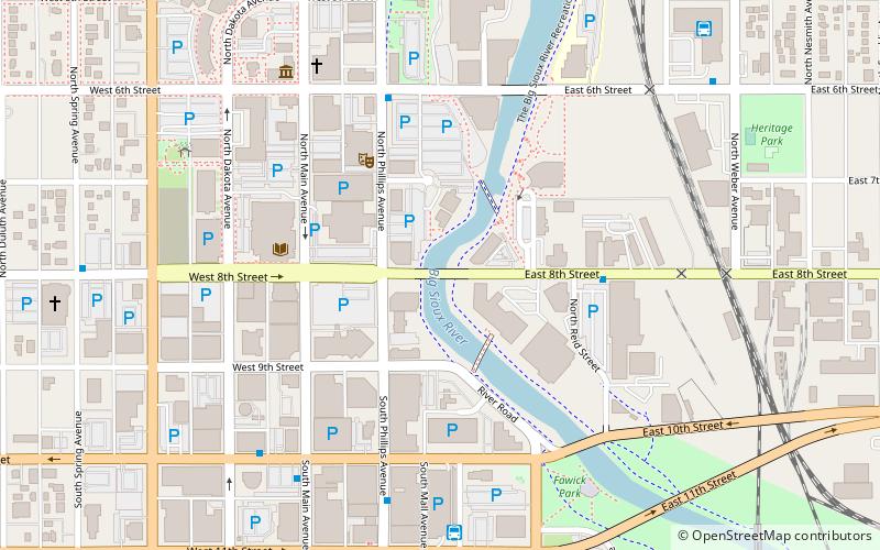 Eighth Street Bridge location map