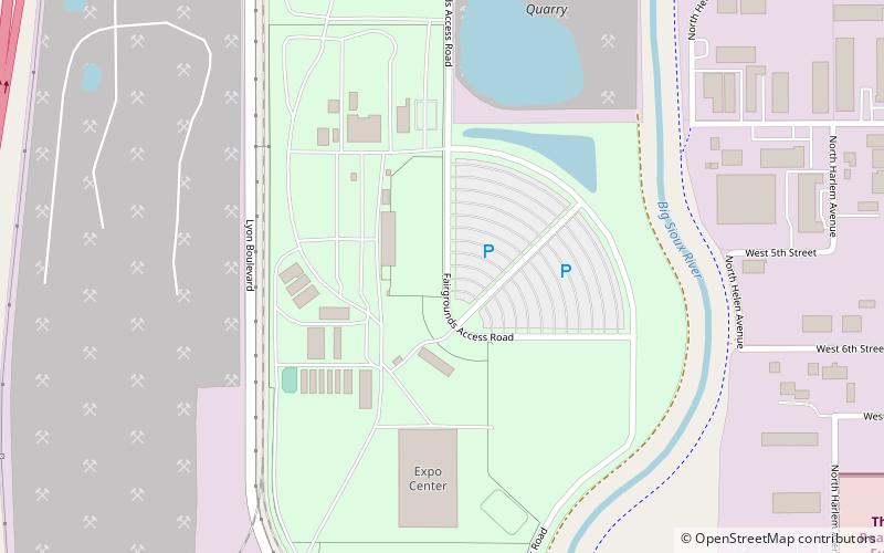 W.H. Lyon Fairgrounds location map