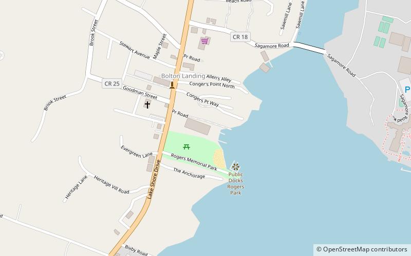 Bolton Landing Marina location map