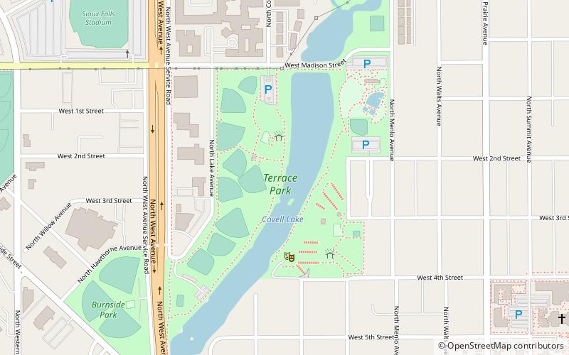 terrace park sioux falls location map