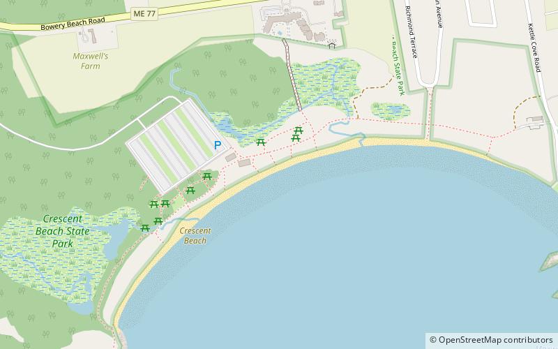crescent beach state park location map
