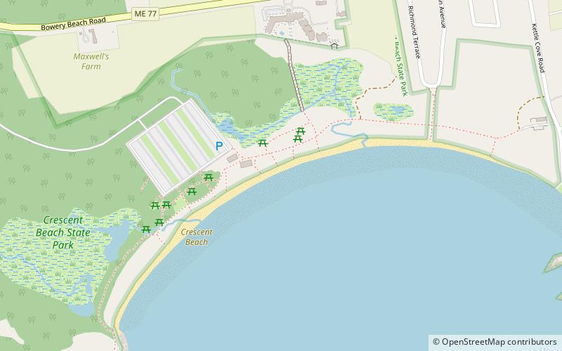 park stanowy crescent beach location map