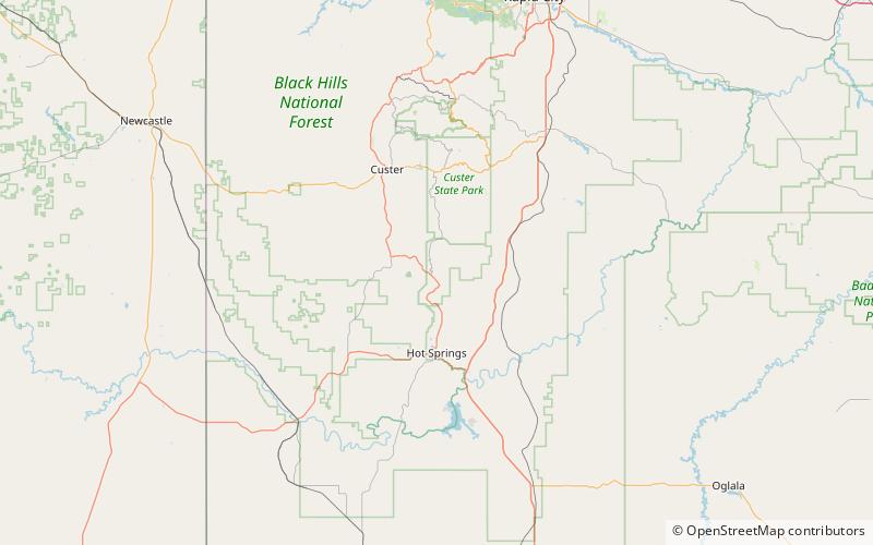 Wind Cave bison herd location map