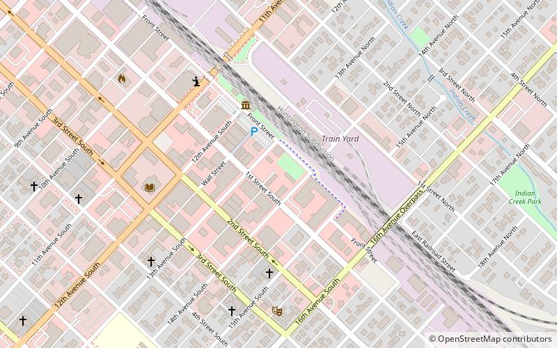 Nampa Historic District location map