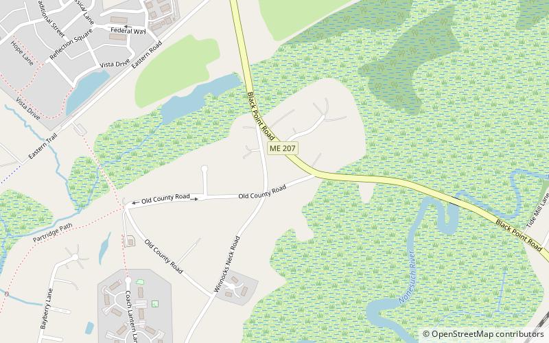 Richard Hunniwell House location map