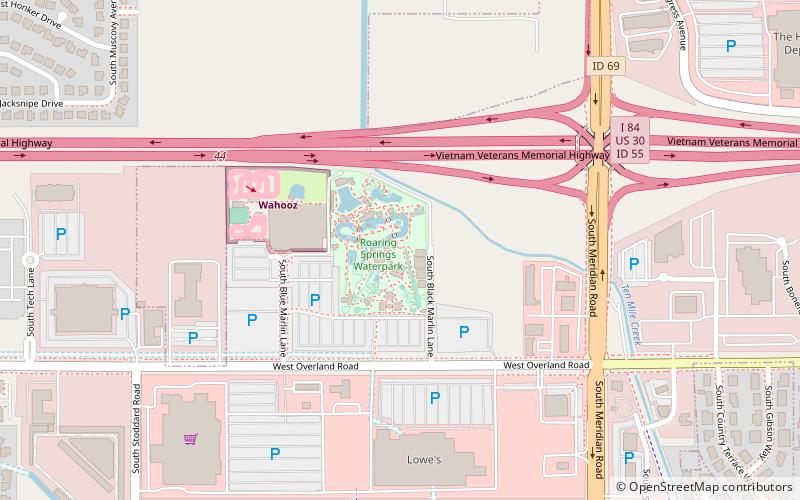 Roaring Springs Waterpark location map