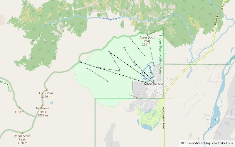 Jackson Hole Aerial Tram location map