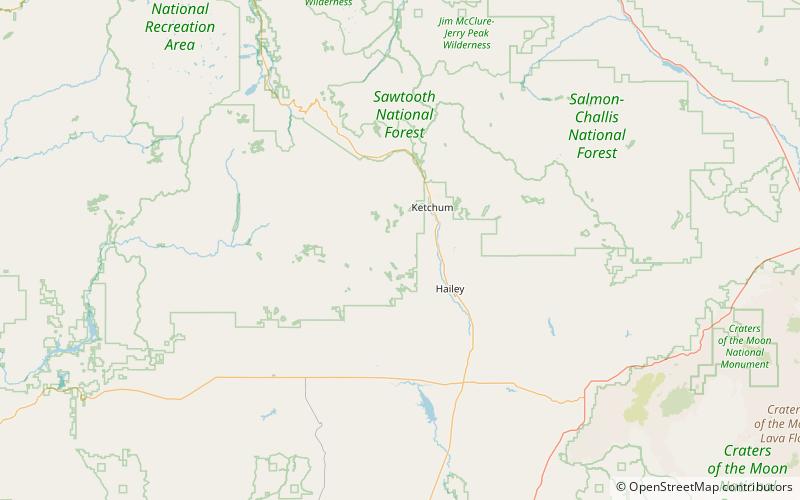 mahoney butte sawtooth national forest location map