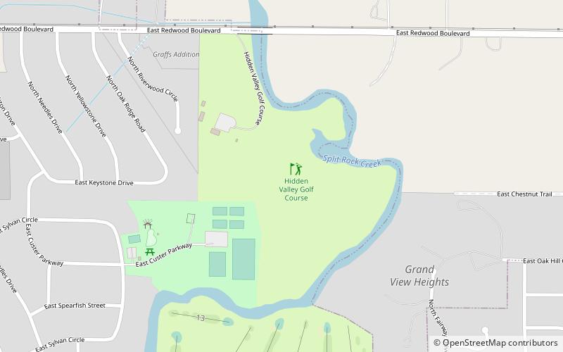 Hidden Valley Golf Course - Brandon location map