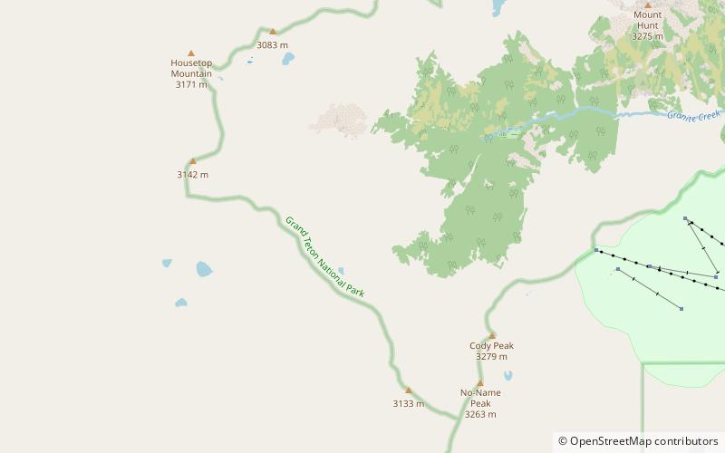 middle fork cut off trail parque nacional de grand teton location map