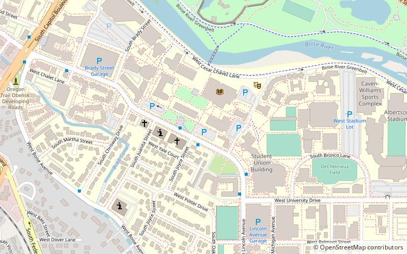 Université d'État de Boise location map