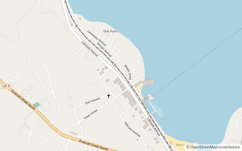 Weirs Beach location map