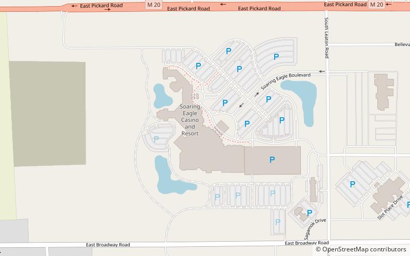 Soaring Eagle Casino & Resort location map