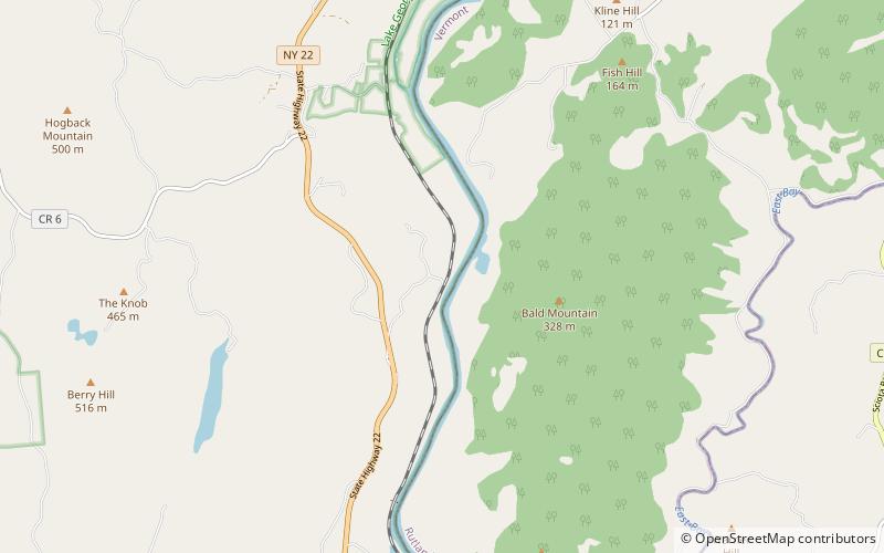 l c simonds adirondack cabin location map