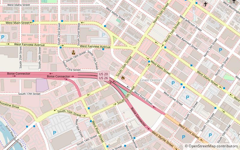 Rhodes Park location map