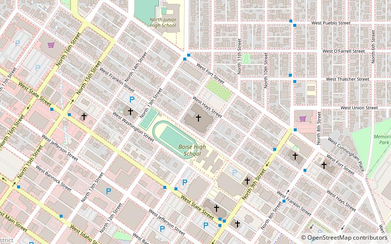 Cathedral of the Rockies location map